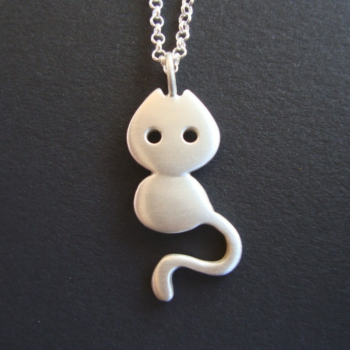 Sterling Silver Cat Necklace  Gift Holidays Girl Kids Teen Mom Women BF  Jewelry mom for her spring