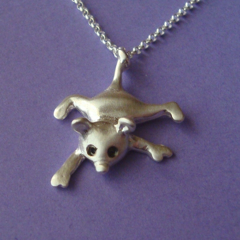 Baby Possum Necklace Mouse Necklace Sterling Silver Kids Teens Women Cute mom  for her spring