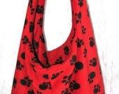 Custom made to order fleece dog/pet sling carrier SZ SM choose your fabrics and carry your pet in warmth