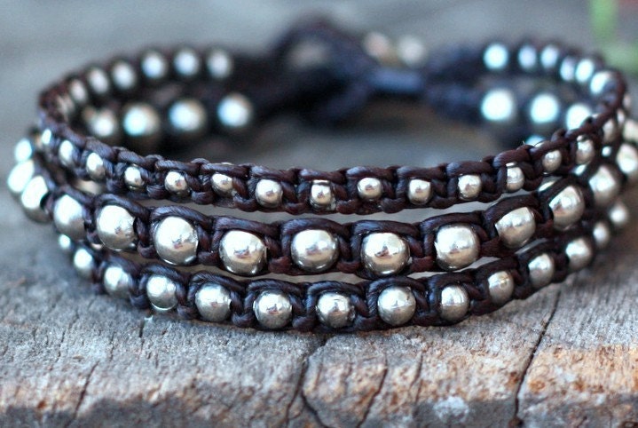 3 Strand Silver Bracelet