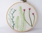 Embroidery Hoop Art - Sea Forest
