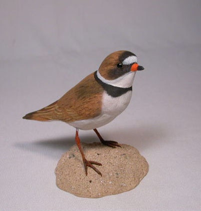 Semipalmated Plover Hand Carved and Hand Painted Water bird