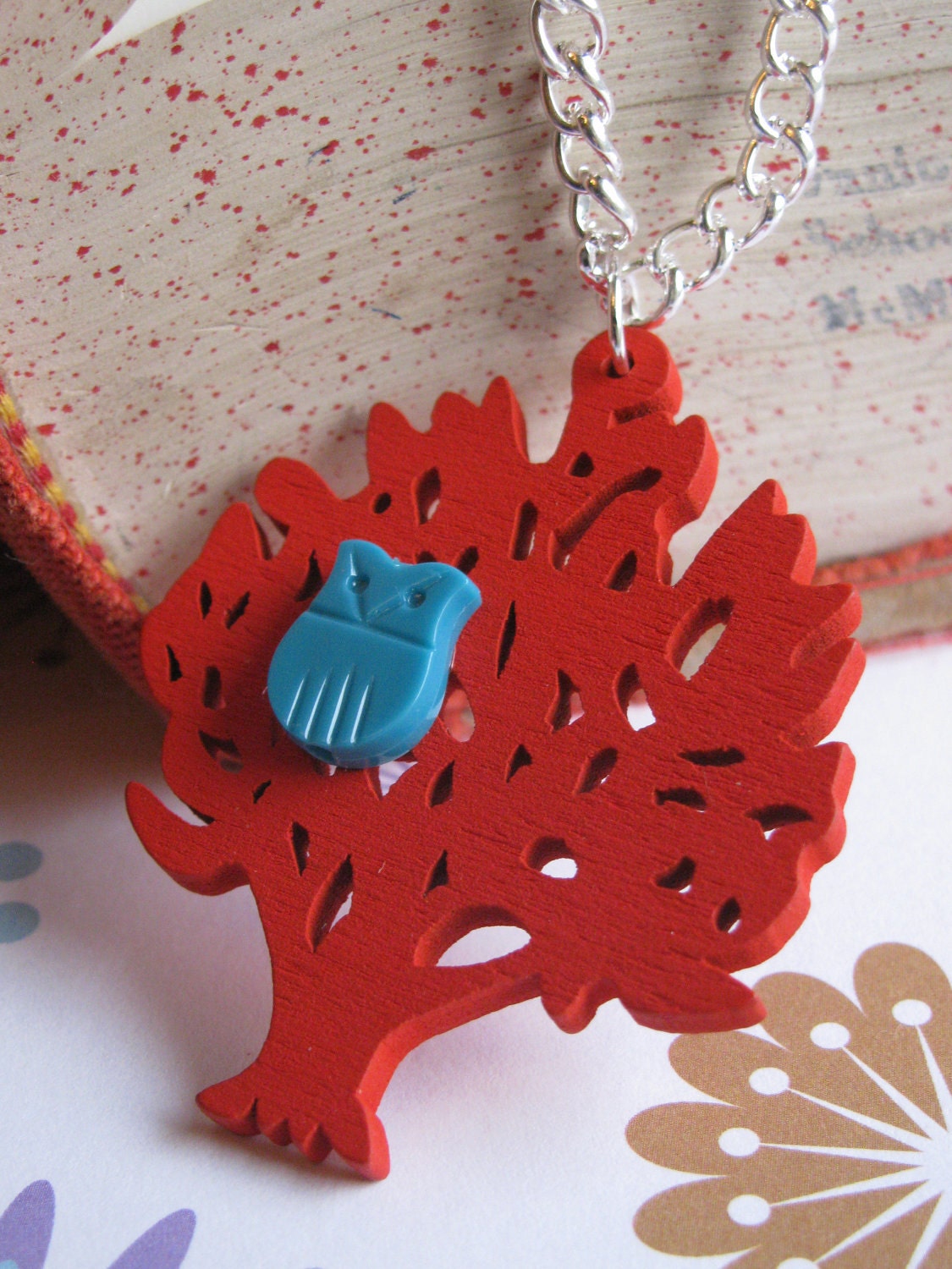 Owl In A Tree Necklace
