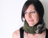 INSTANT DOWNLOAD Hybrid Warmer pdf Crochet PATTERN chunky neckwarmer earwarmer cowl woman for women