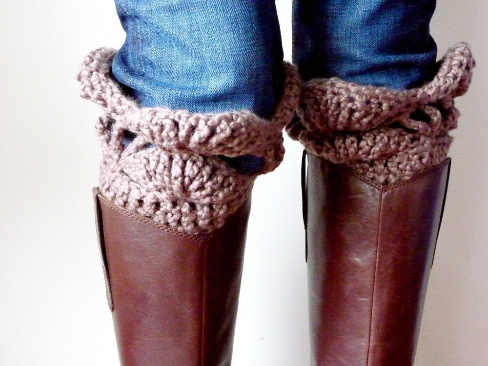 INSTANT DOWNLOAD Crochet PATTERN Boot Cuffs pdf boot sock leg warmer buffer for fashionista