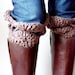 INSTANT DOWNLOAD Crochet PATTERN Boot Cuffs pdf boot sock leg warmer buffer for fashionista