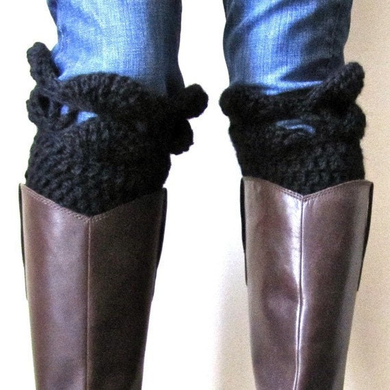 INSTANT DOWNLOAD Crochet PATTERN Boot Cuffs pdf boot sock leg warmer buffer for fashionista