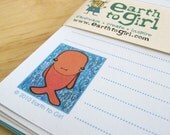 Mr. Fish Light Blue Stationery Set