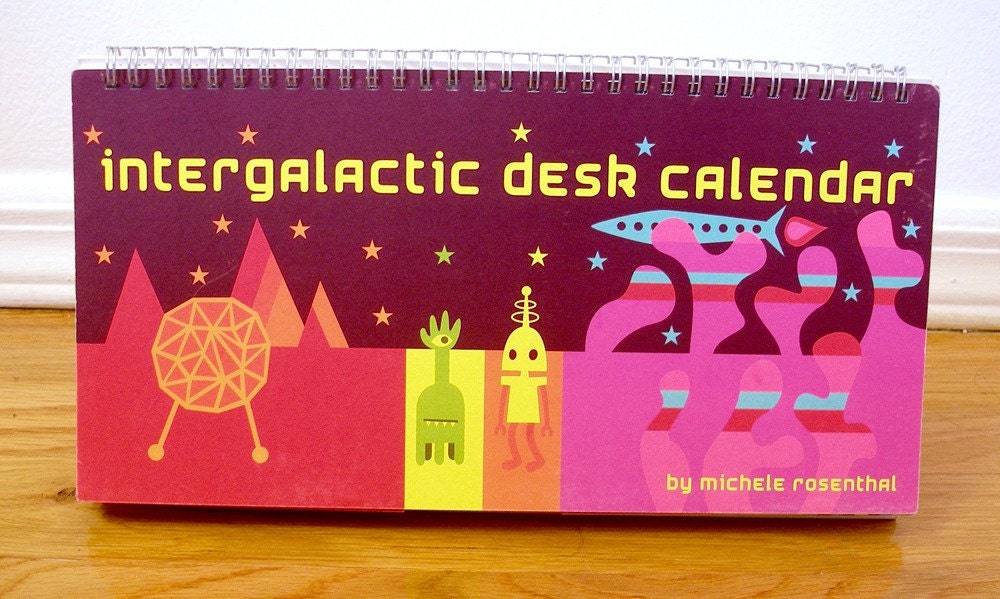 Intergalactic Perpetual Desk Calendar