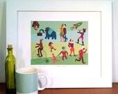 Book Land Print