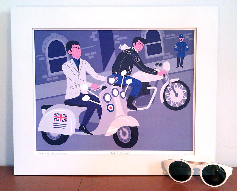 Mod V. Rocker Print