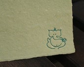 Meditating Ganesh stationery set - eco friendly and tree free