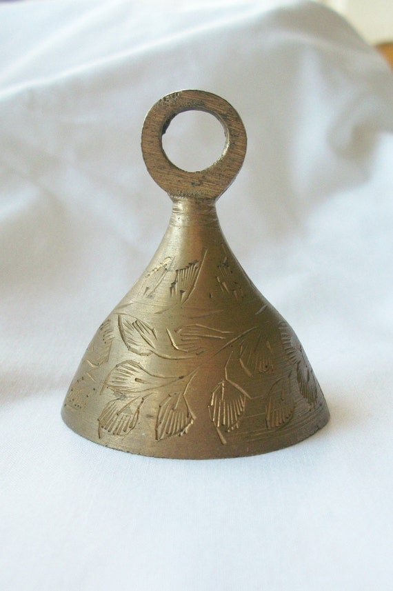 Bells of Sarna India Vintage Brass Bell by AtomicPutz on Etsy