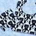 RESERVED FOR NICOLE - Baby Bib Set with Black and White Cat and Dog, Washcloth and Bib Baby Gift Idea