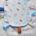 Baby Tag Blanket - Baby 8" X 10" Ribbon Sensory Blanket with Pacifier or Toy Holder, Baby Gift or Birthday Gift