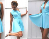 mint 41 shiny Infinity Convertible Dress-tea length-reserved for Jodi