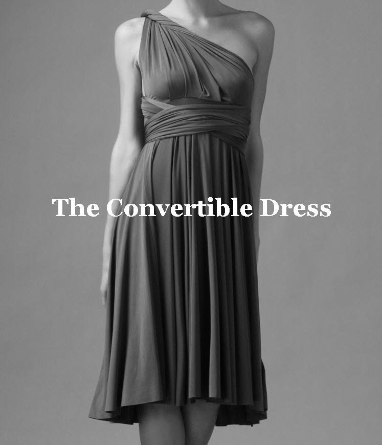 Convertible Dress in Silver 04 ready to ship size small