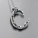 Fine Silver Initial Pendant - C