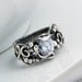 Fine Silver Ring - Lavender Purple Cubic Zirconia Ring - Lily
