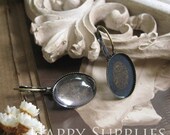 10Pcs 13x18mm Antique Brass Plated Cabochon Pendant Base N Earring Finding (XE165)