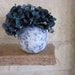 Blue Vase / Country Blue and white stone vase /  handcrafted vase