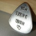Guitar Pick Ich Liebe Dich Handmade from Aluminum for Valentines day