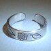 Sterling Silver Toe or Adjustable Finger Ring with Blooming Botanical Theme