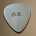 Monogram Guitar Pick Handmade from Aluminum