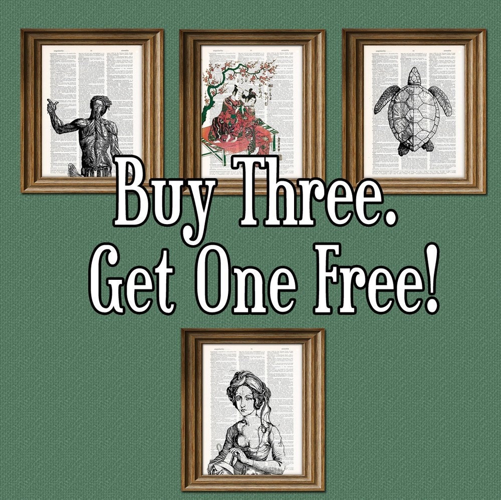 Vintage DICTIONARY Art Print - antique birdcage