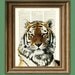 TIGER big cat illustration beautifully upcycled dictionary page book art print