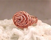 Knotted in Love - Handwoven Knotted Copper Ring