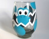 Yoshi Egg Glass- One hand painted Mario Inspired Drinking Glasses
