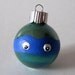 Ninja Turtles Christmas Ornament- Set of 4 Hand Painted TMNT Inspired Miniature Glass Ball Ornaments