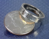 COIN RING JEWELRY - (Kennedy Half Dollar) - (Reverse Orientation) - Choose The (Year & Ring Size) You Want