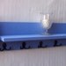 Coat Rack - Entry Way Shelf - Coat Hooks - Jar Vase - Painted Wood Shelf - Mail Holder