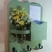 Mail Organizer - Mail and Key Holder - Letter Holder - Key Hooks- Jar Vase - Mail Organizer