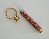 Kaleidoscope Cane Polymer Clay Needle Holder Key Ring Custom Key Fob