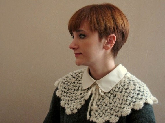Crochet Ivory Collar