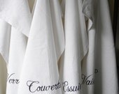 Set of 4 French words cotton tea towels - Etsy Front Page item - TheNestUK