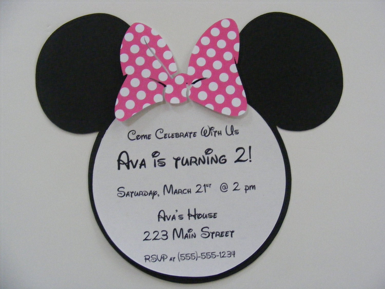 Minnie Mouse Invites