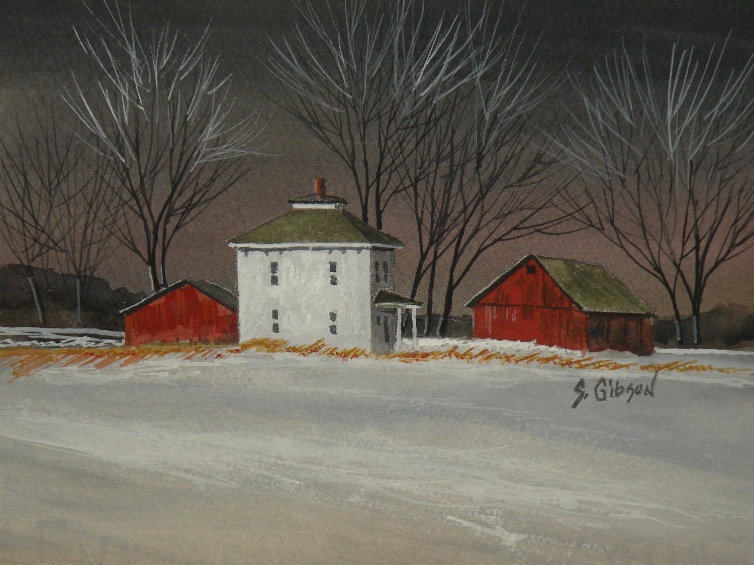 William Clayton's Farm, original farm, barn painting