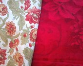 Red Floral Backing by 3 Sisters MODA