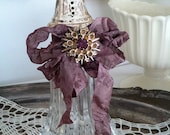 Stunning upcycle/recycled salt shaker photo/note holder