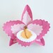 Paper Orchid Flower Barrette - Pink