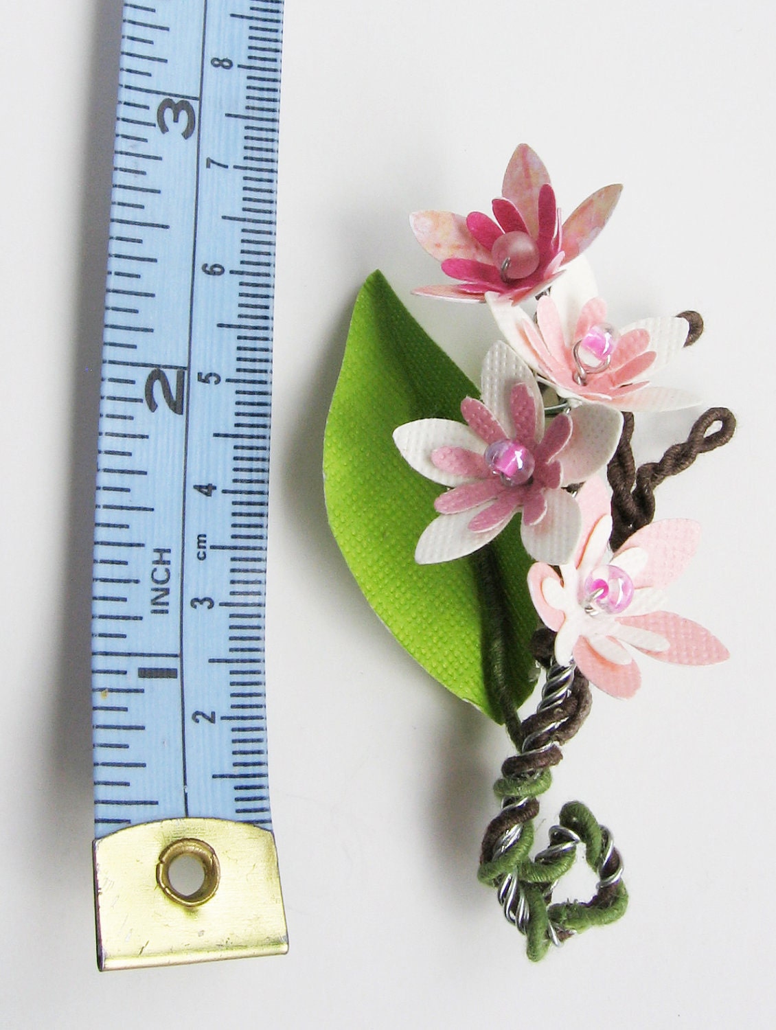 Paper Cherry Blossom Boutonniere