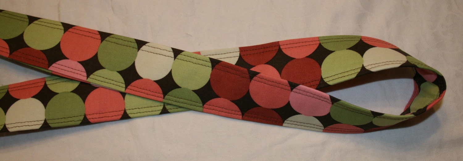 Camera Strap - Warm Dots - quick release - 52 inches