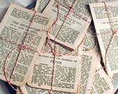 Salvaged Bundled Bible Pages for Reuse Altered Art New Testament