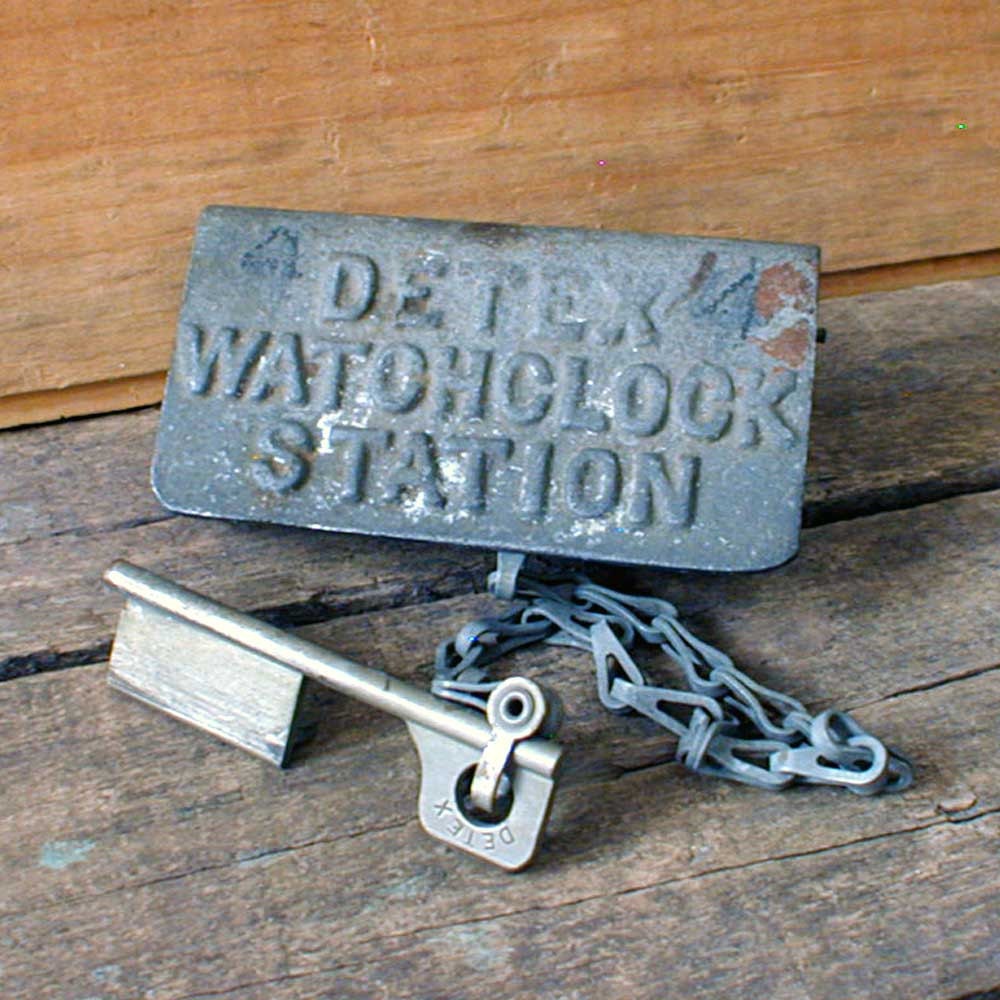 Detex Night Watchman Box Watchclock Station w Key by thelostrooms