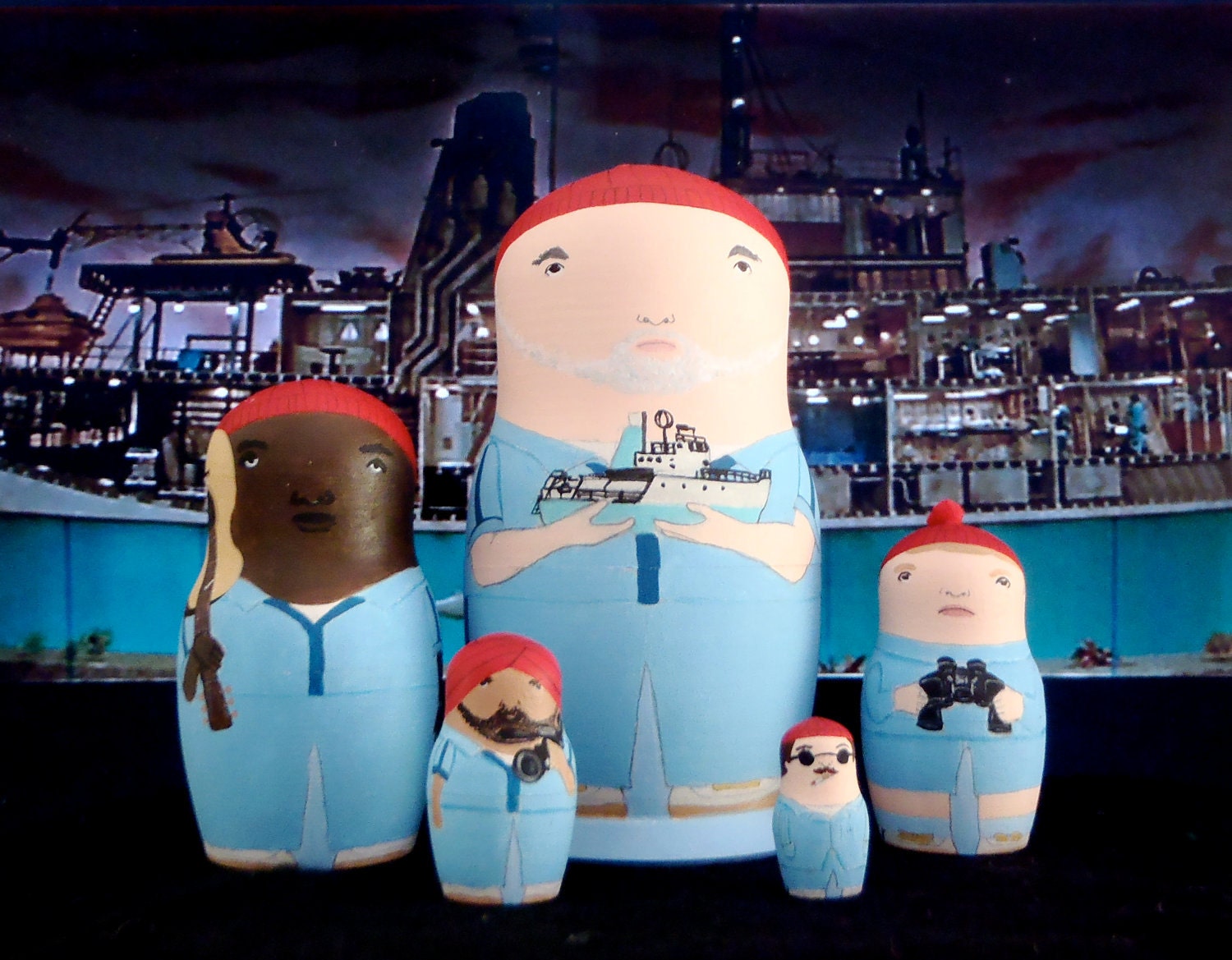 The (Mini) Life Aquatic Matryoshka Dolls