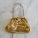 Whiting and Davis Clutch // Small Gold Mesh